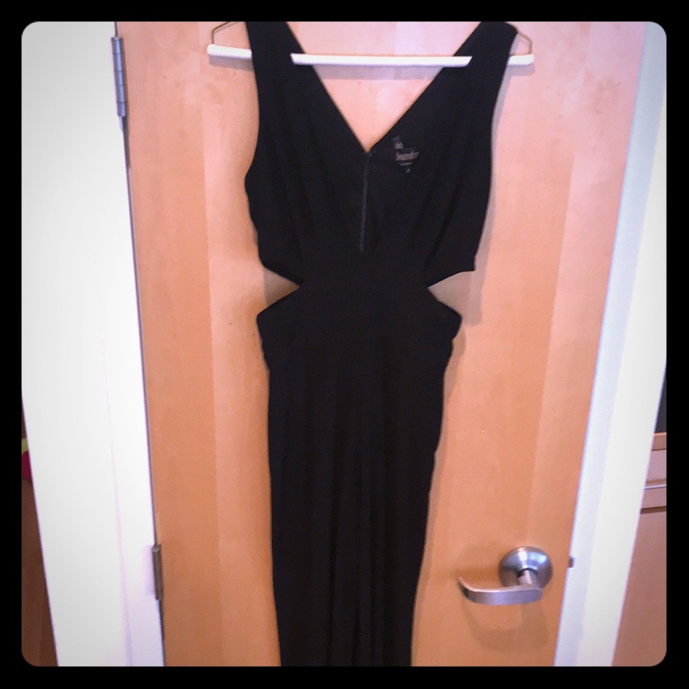 Black cutout jumpsuit